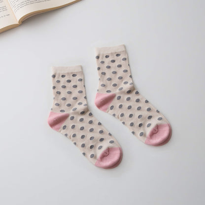 Women’s Silk Blend Polka Dot Socks