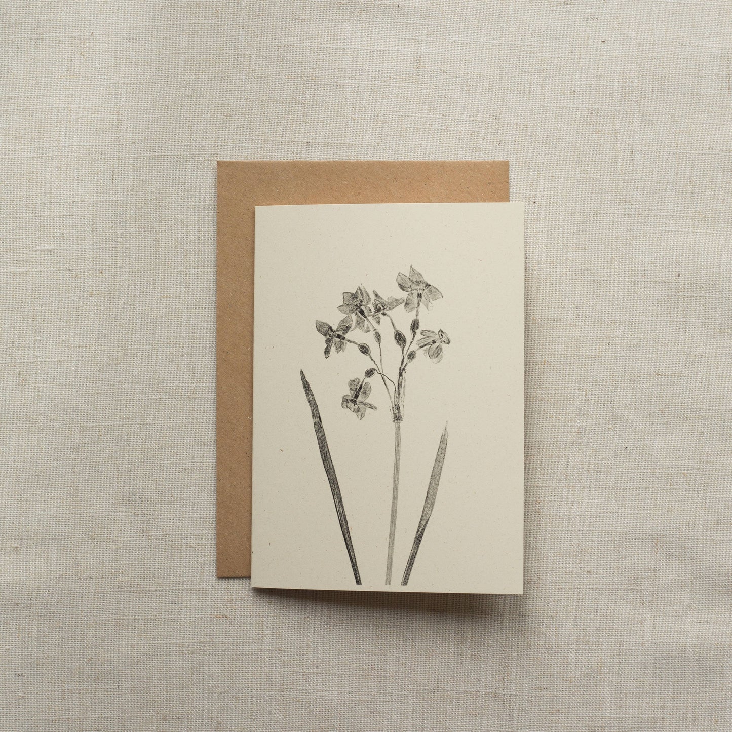 Narcissus Flower Greeting Card
