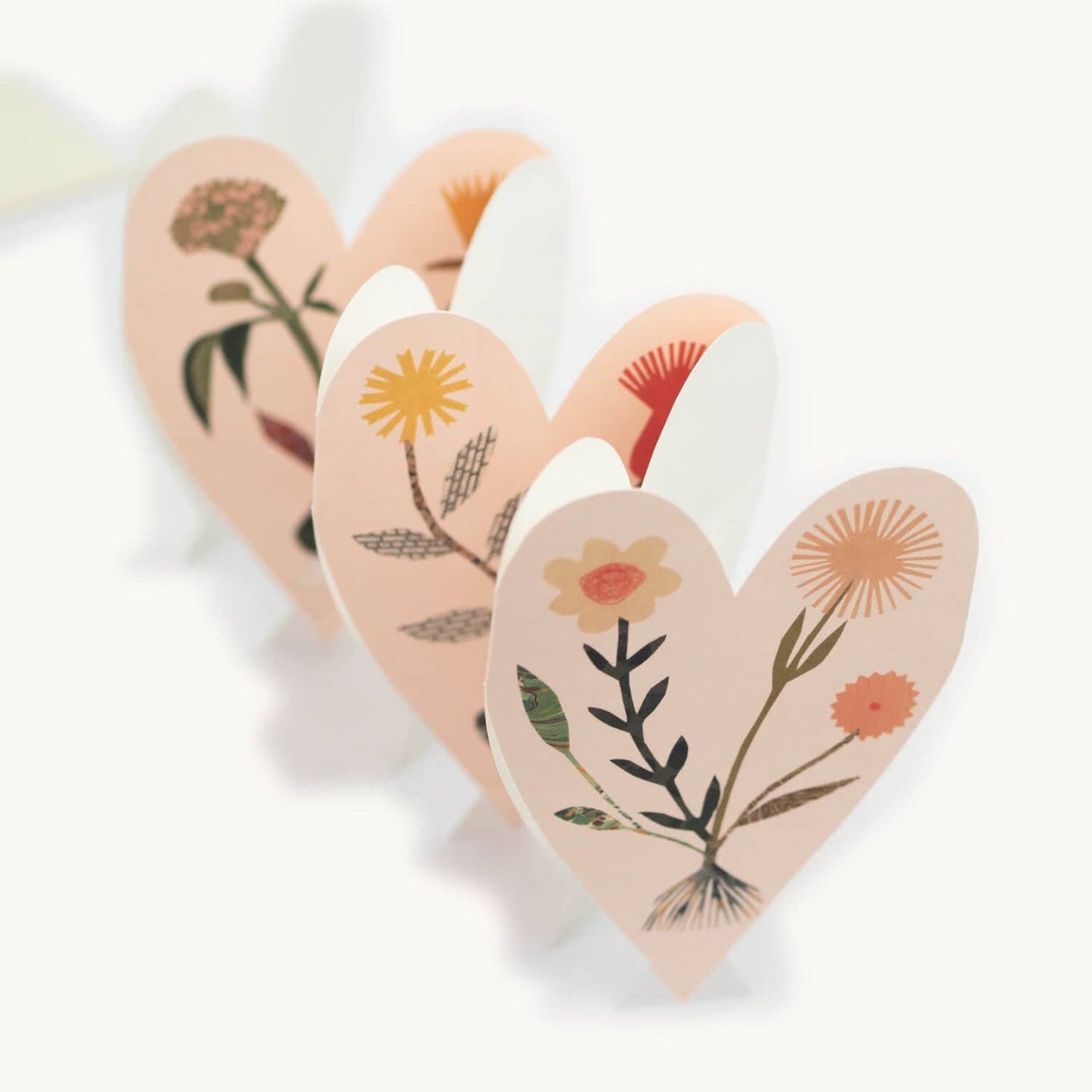 Hearts Concertina Card