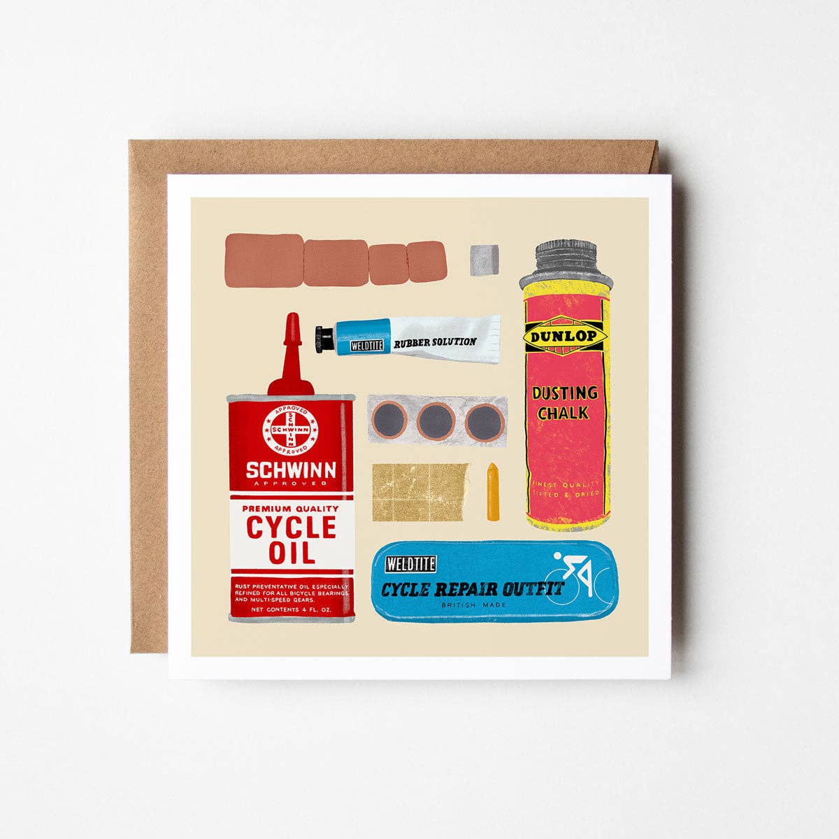 Cycling Greetings Card