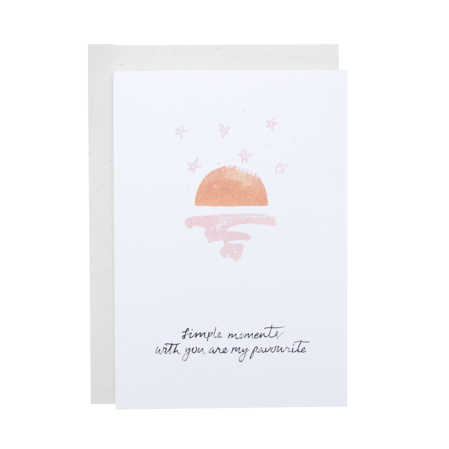 Simple Moments Sunset Valentines Card