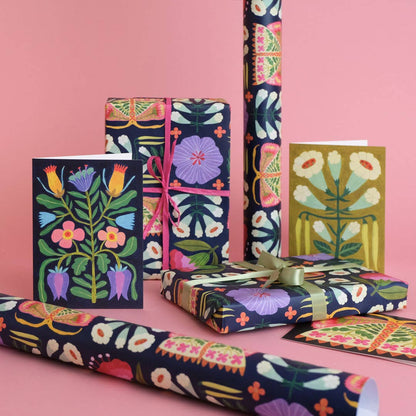 Folk Meadow Gift Wrap