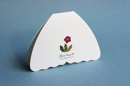 Grey Floral Moth Card