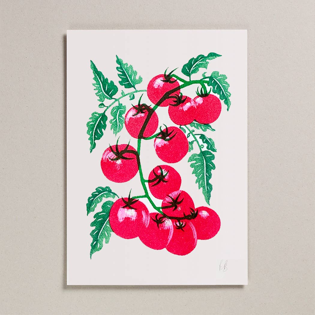 Risograph A4 Print - Tomatoes