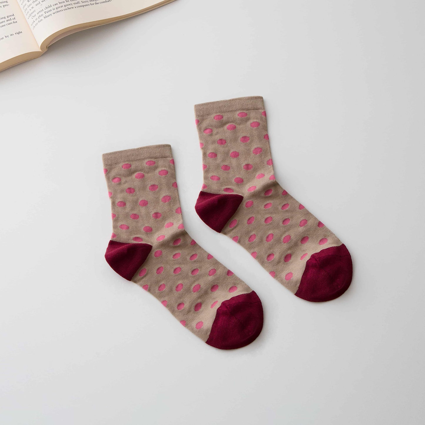 Women’s Silk Blend Polka Dot Socks