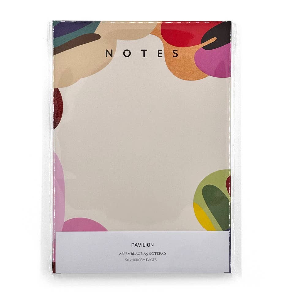 Assemblage Abstract Art Plain A5 Notepad