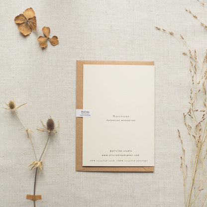 Narcissus Flower Greeting Card