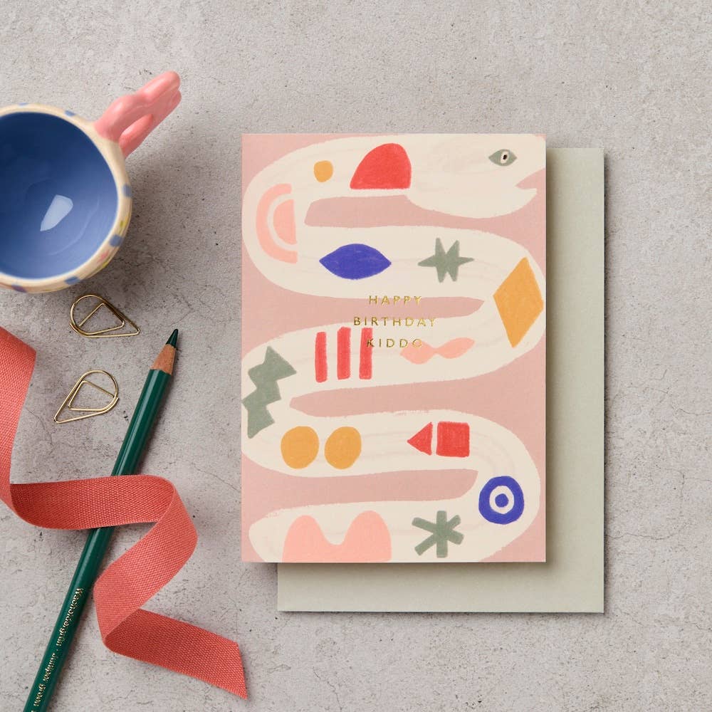 Happy Birthday Kiddo Snake Card
