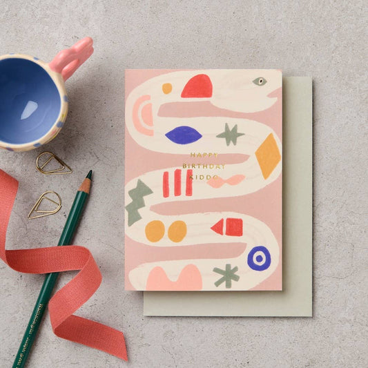 Happy Birthday Kiddo Snake Card