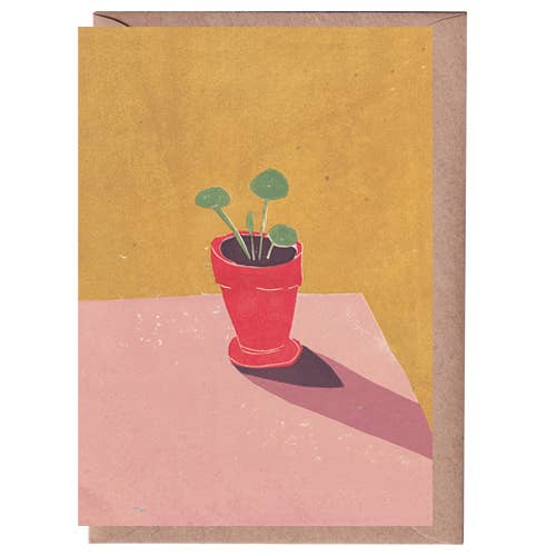 Pilea Baby Greeting Card