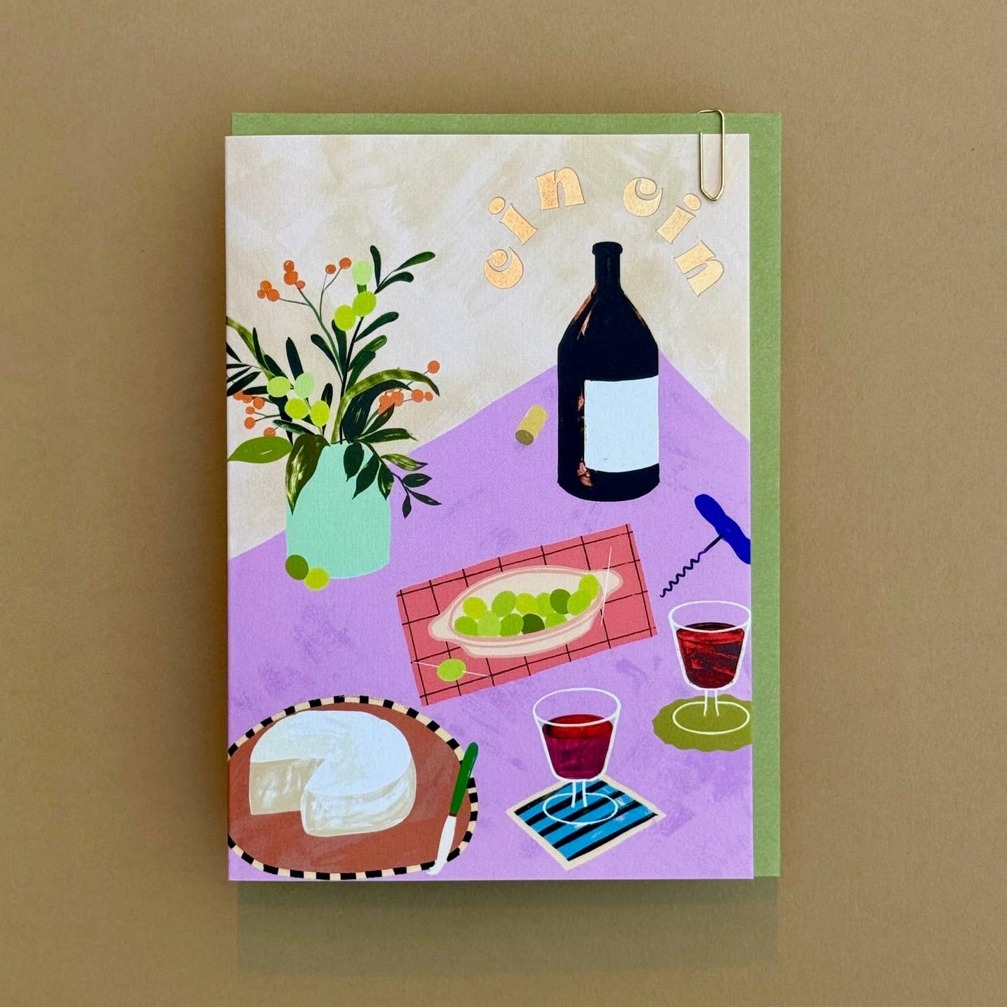Cin Cin Cheers Greeting Card 