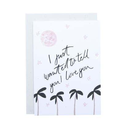 Palm Tree Love Valentines Card