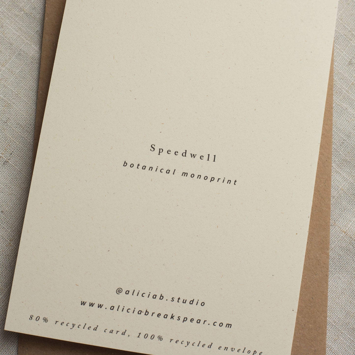 Speedwell Flower Card