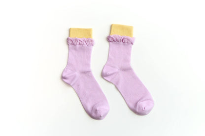 Colour Block Cotton Socks