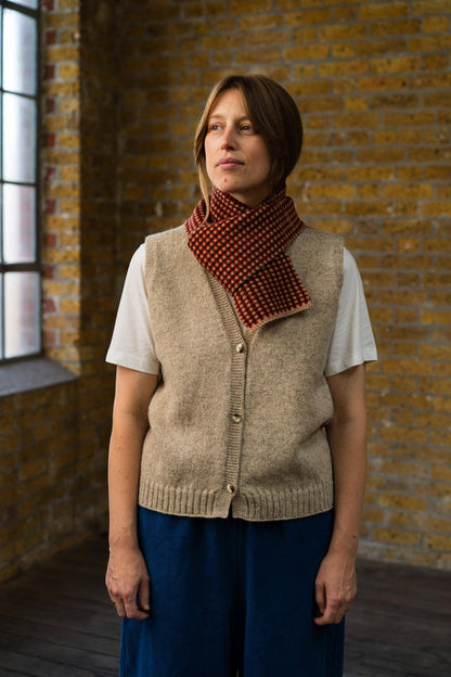 Small Check Scarf | Red