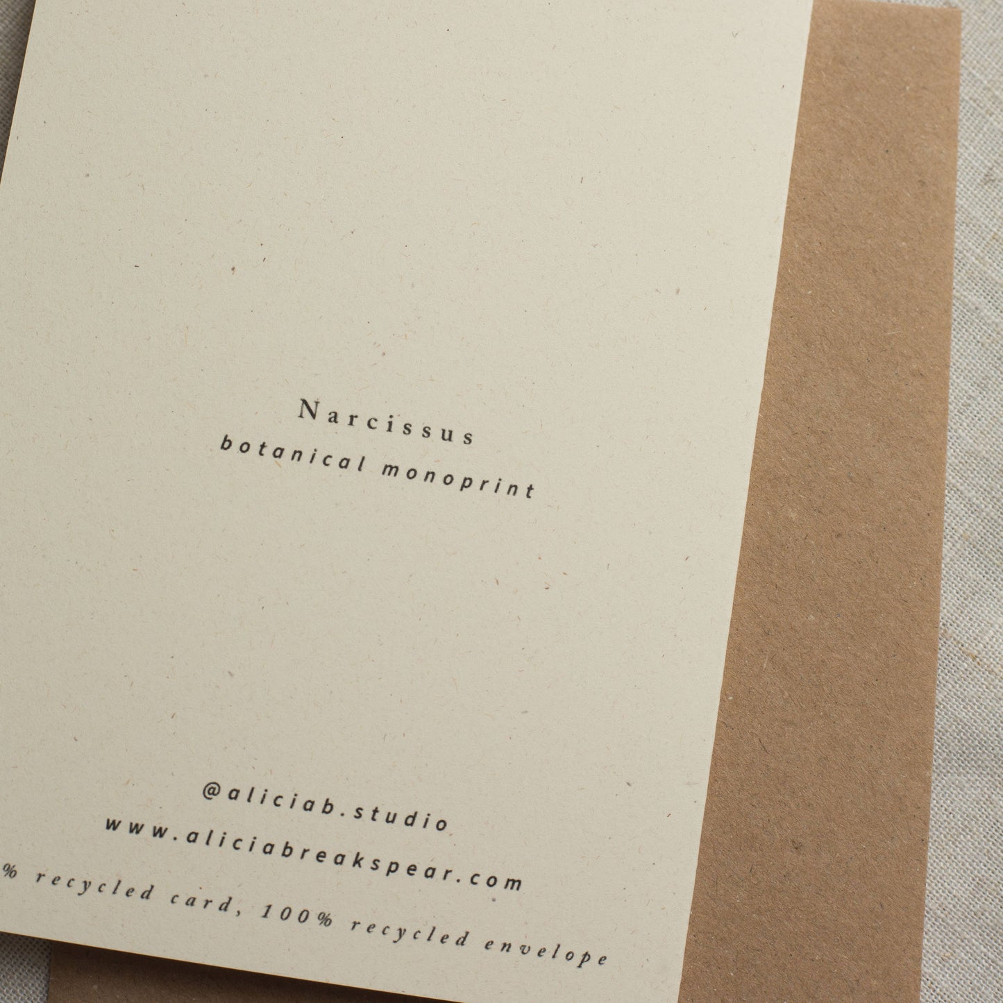 Narcissus Flower Greeting Card