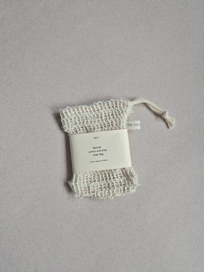 Natural Sisal and Cotton Soap Saver Bag