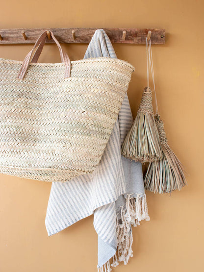 Parisienne Natural Tote Basket Bag