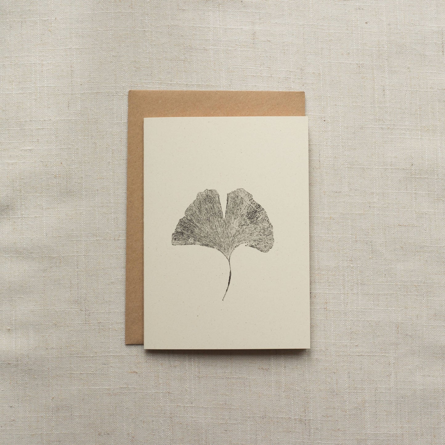 Ginkgo Leaf Greeting Card