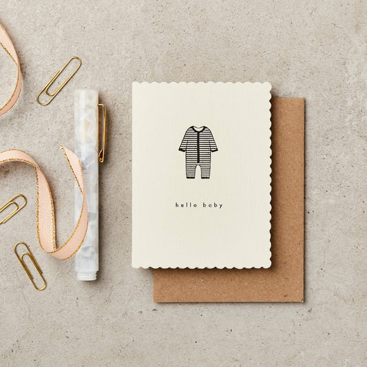Mini Hello Baby Greeting Card