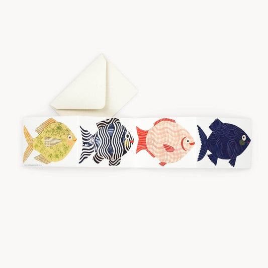 Fish Concertina Card