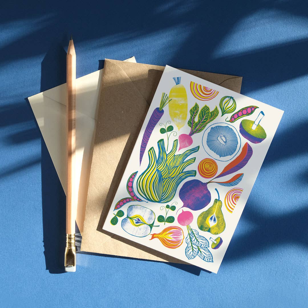 Roots, Fruits & Shoots Greetings Card