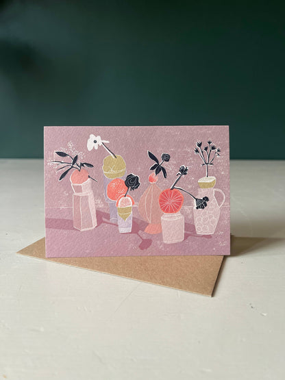 Citrus Still Life Greeting Card