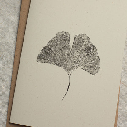 Ginkgo Leaf Greeting Card