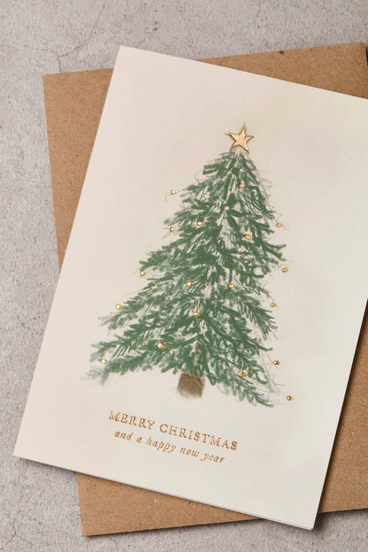 Tree & Lights Christmas Card