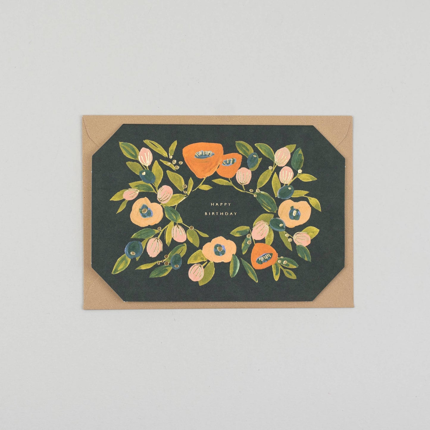 Floral Happy Birthday Card