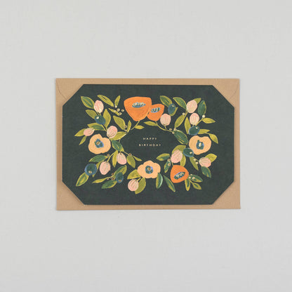 Floral Happy Birthday Card