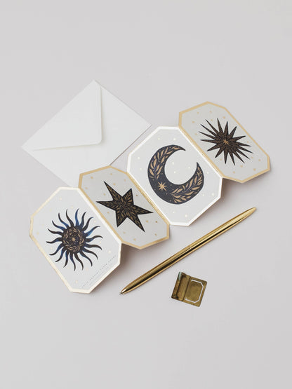 Celestial Concertina Mini Card
