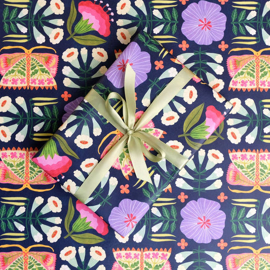 Folk Meadow Gift Wrap