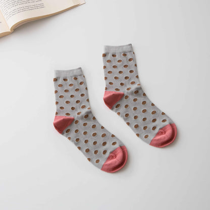 Women’s Silk Blend Polka Dot Socks