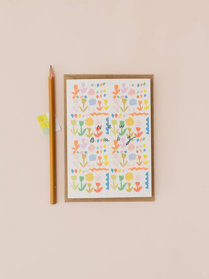 New Baby card New arrival unisex card