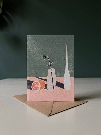 Grapefruit Still Life Greeting Card