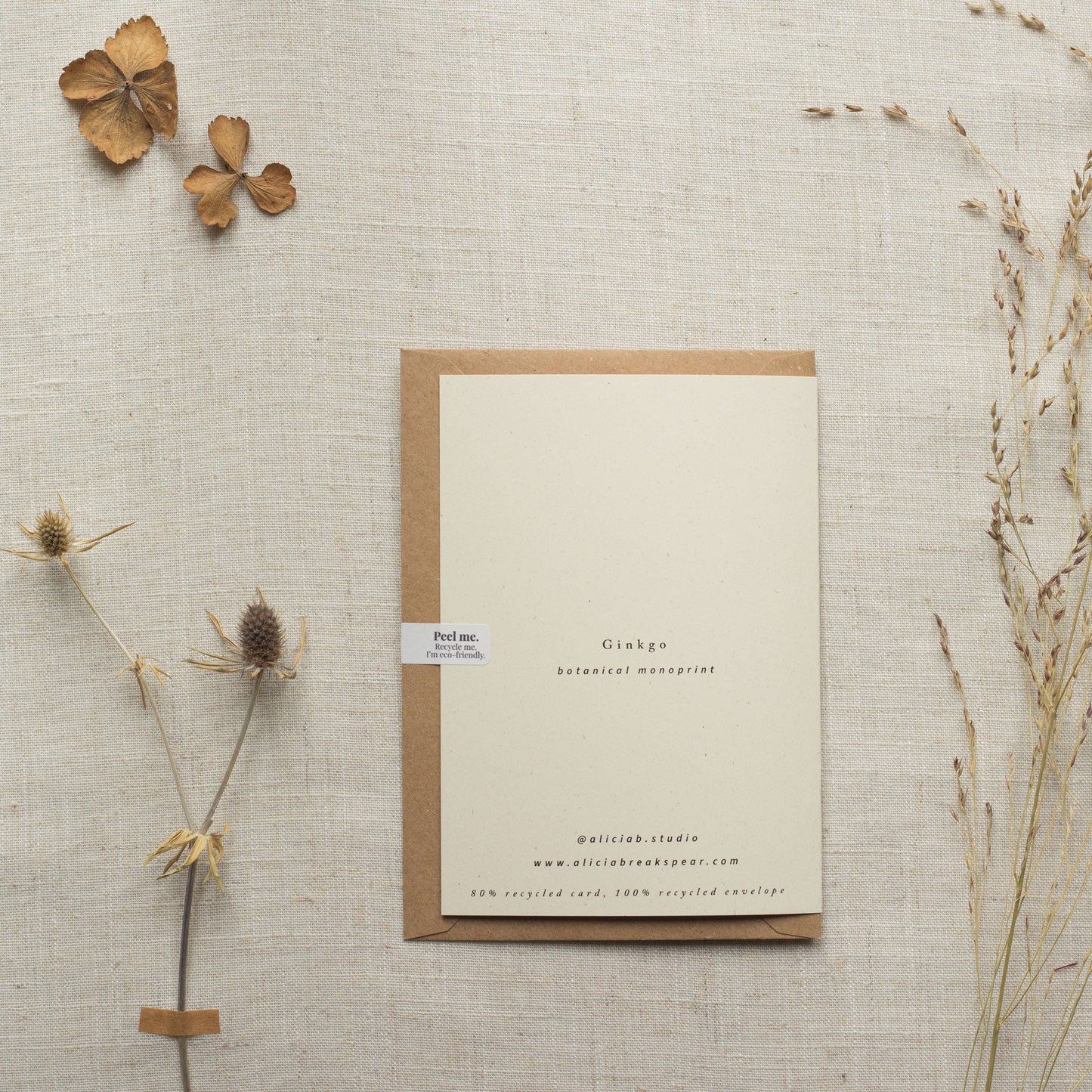 Ginkgo Leaf Greeting Card