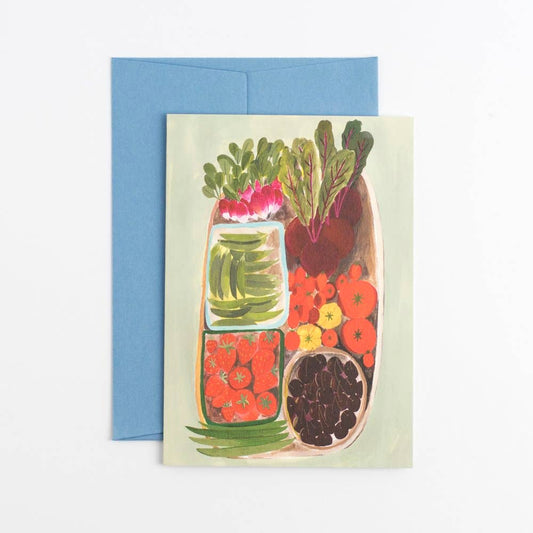 Summer Harvest Card | Vegetables and Fruit | Farm Shop
