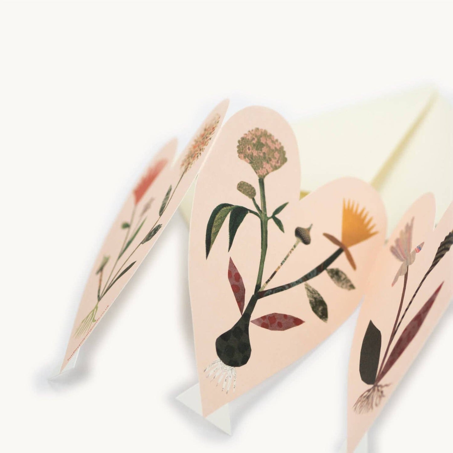 Hearts Concertina Card