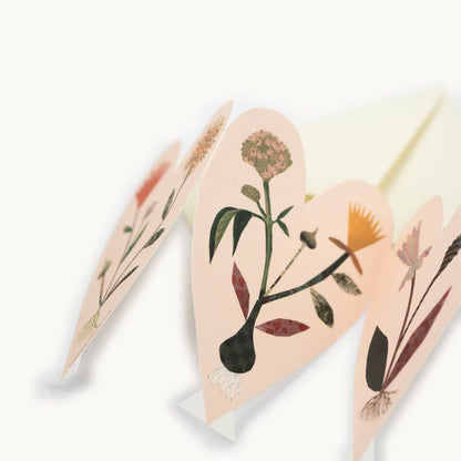 Hearts Concertina Card