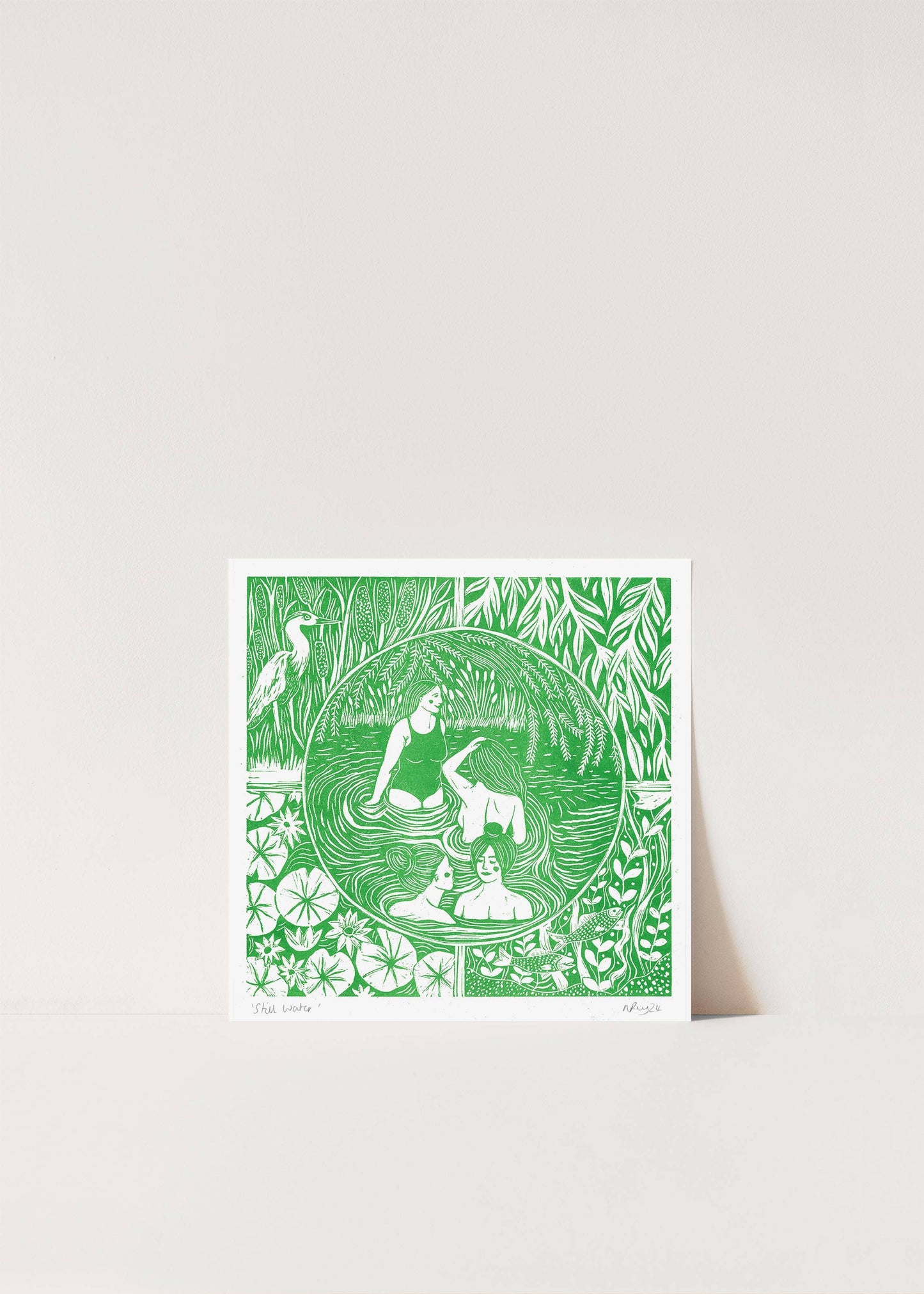 Still Water Risograph Print