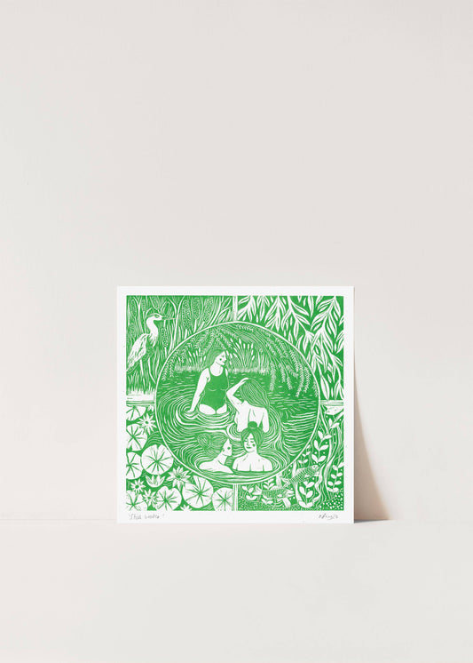 Still Water Risograph Print