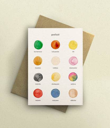 Good Luck Colour Palette Card