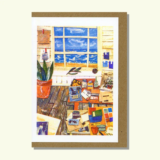 Artist Studio by the Sea Card