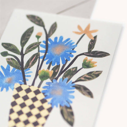 Chequer Vase Card