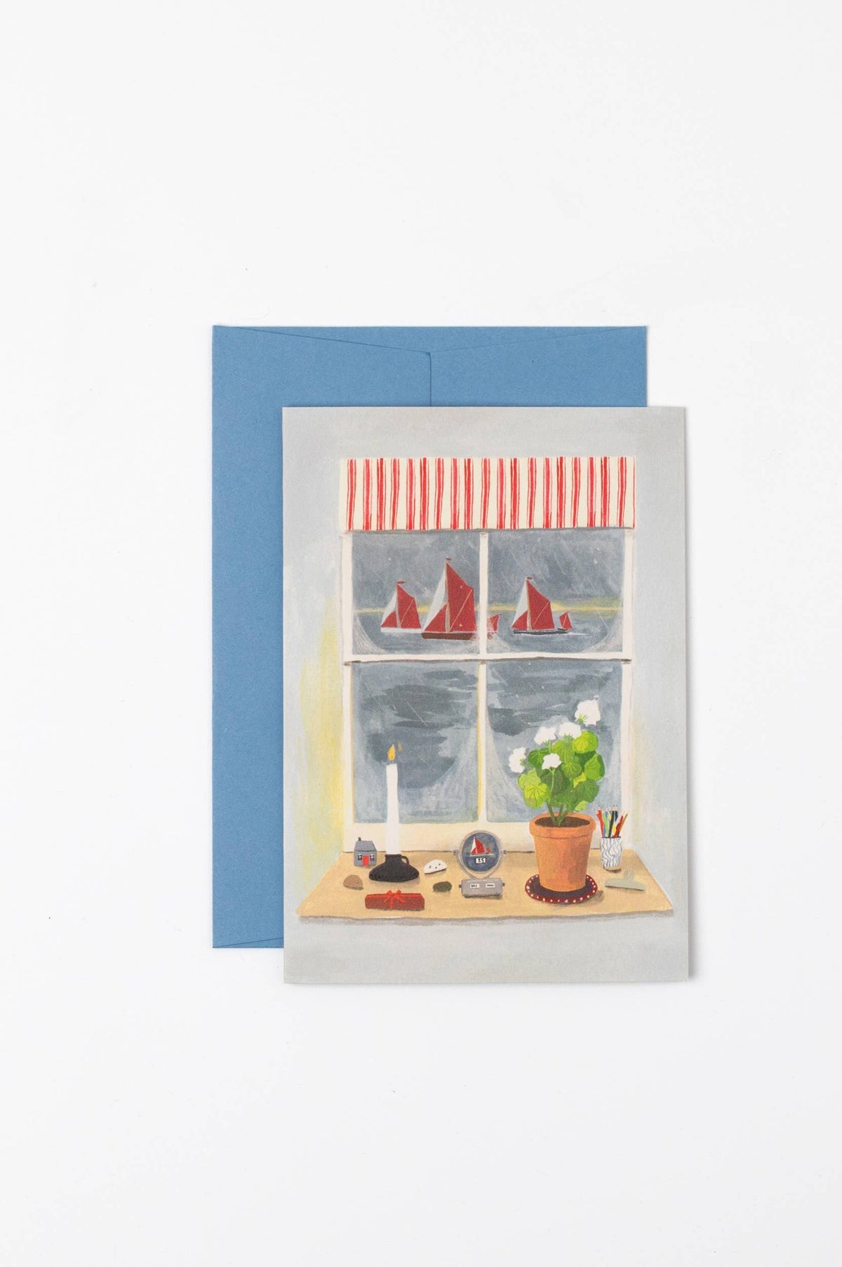I Saw Three Ships Card Costal Card