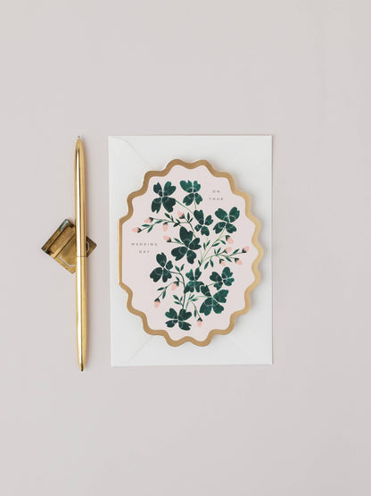 On Your Wedding Day Scallop Card