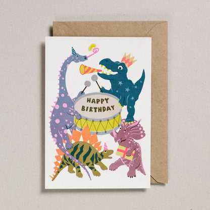 Dinosaurs Party Birthday Card