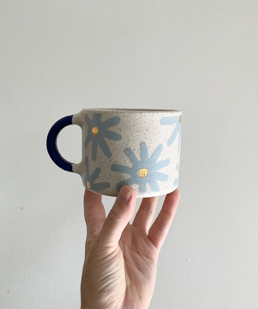 Blue Sunburst Mug