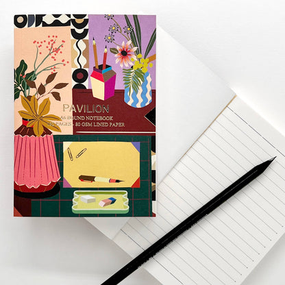 Lifestyle Botanical A6 Buckram Embossed Foiled Notebook 